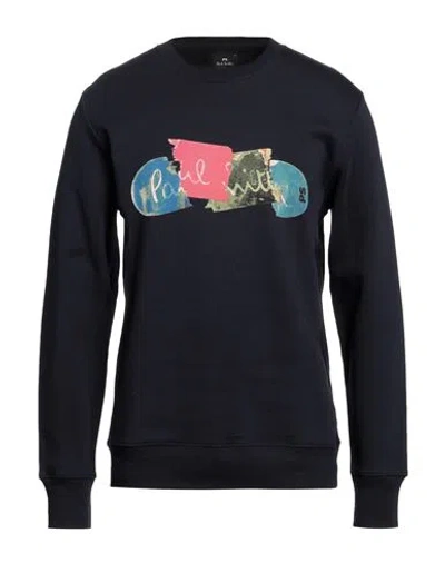 Ps By Paul Smith Ps Paul Smith Man Sweatshirt Navy Blue Size L Cotton