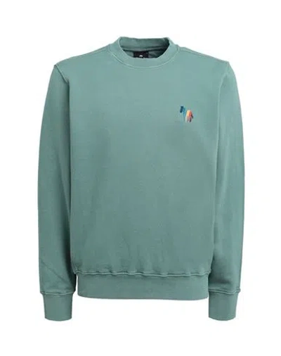 Ps By Paul Smith Ps Paul Smith Man Sweatshirt Sage Green Size Xl Organic Cotton
