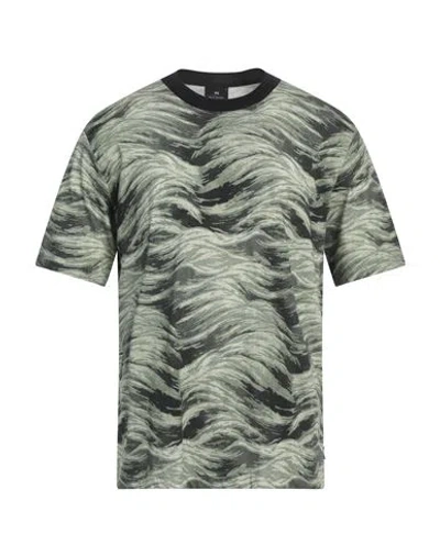 Ps By Paul Smith Ps Paul Smith Man T-shirt Green Size Xl Cotton