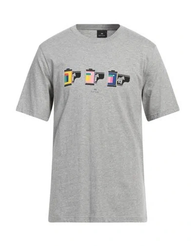 Ps By Paul Smith Ps Paul Smith Man T-shirt Light Grey Size Xl Organic Cotton