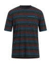 Ps By Paul Smith Ps Paul Smith Man T-shirt Navy Blue Size S Cotton In Navy Blue