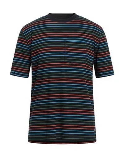 Ps By Paul Smith Ps Paul Smith Man T-shirt Navy Blue Size S Cotton