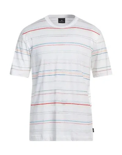 Ps By Paul Smith Ps Paul Smith Man T-shirt White Size Xl Cotton In Multi