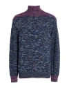 Ps By Paul Smith Ps Paul Smith Man Turtleneck Midnight Blue Size L Polyamide, Wool, Viscose, Cashmere In Blue