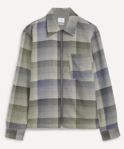 Ps By Paul Smith Ps Paul Smith Mens Double-face Check Cotton Overshirt