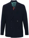 Ps By Paul Smith Notched-lapels Double-breasted Blazer In Blue