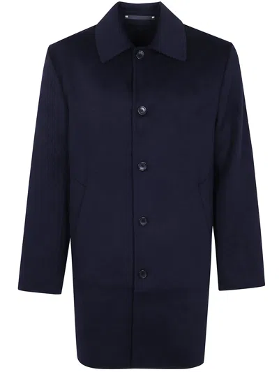 Ps By Paul Smith Ps Paul Smith Mens Long Coat In Blue