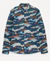 Ps By Paul Smith Ps Paul Smith Man Shirt Deep Teal Size L Organic Cotton In Blue
