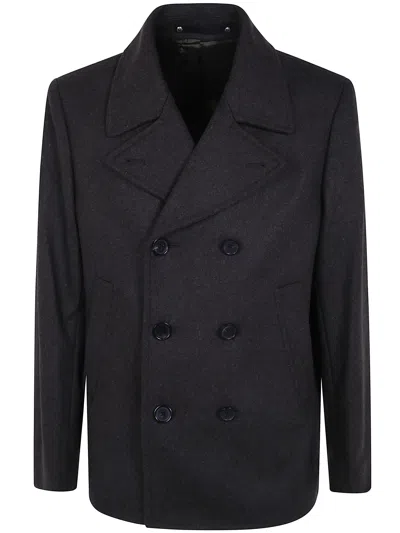 Ps By Paul Smith Ps Paul Smith Mens Pea Coat In Black