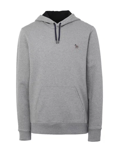 PS BY PAUL SMITH PS PAUL SMITH MENS REG FIT HOODIE MAN SWEATSHIRT GREY SIZE XL ORGANIC COTTON,12564200XL 7