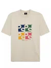 PS BY PAUL SMITH PS PAUL SMITH MENS REG FIT SS T SHIRT SQUARE PS CLOTHING