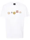 PS BY PAUL SMITH PS PAUL SMITH MENS REG FIT T-SHIRT BADGES CLOTHING