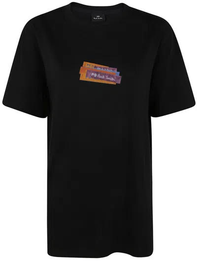Ps By Paul Smith Ps Paul Smith Mens Regular Fit Short Sleeves T-shirt Clothing In Black