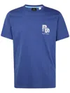 Ps By Paul Smith Ps Paul Smith Mens Regular Fit Short Sleeves T-shirt Ps Zebra In Blue