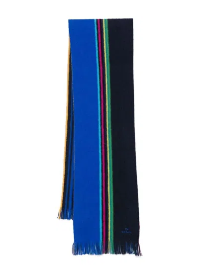 Ps By Paul Smith Ps Paul Smith Mens Scarf Ps Reversible Accessories In Blue