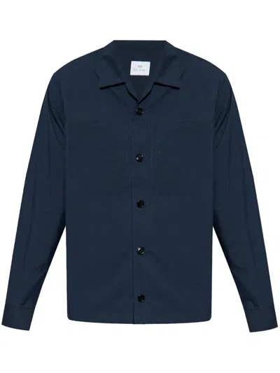Ps By Paul Smith Ps Paul Smith Mens Shirt Jacket Clothing In Blue