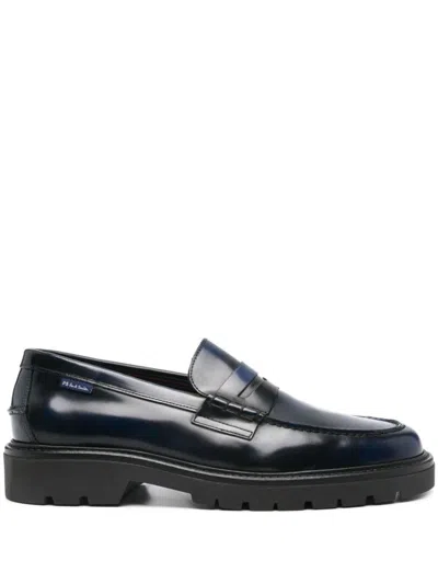 Ps By Paul Smith Black Bolzano Loafers In Blue