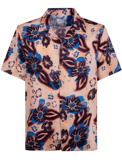 Ps By Paul Smith Ps Paul Smith Mens Short Sleeves Casual Fit Shirt In Multi