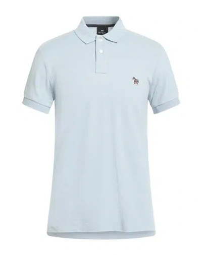 Ps By Paul Smith Ps Paul Smith Mens Slim Fit Polo Shirt Man Polo Shirt Sky Blue Size M Organic Cotton In Blue