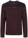 Ps By Paul Smith Ps Paul Smith Striped Wool And Mohair Blend Pullover