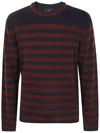 Ps By Paul Smith Ps Paul Smith Striped Wool And Mohair Blend Pullover In Beige