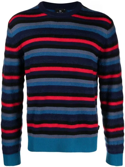 Ps By Paul Smith Ps Paul Smith Mens Jumper Crew Neck Clothing In Blue