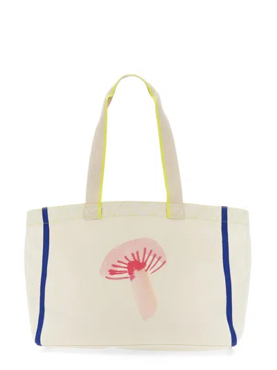 Ps By Paul Smith Mushroom Tote Bag In White