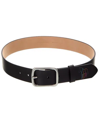 Ps By Paul Smith Ps Paul Smith Webbing Insert Leather Belt In Blue
