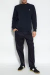 Ps By Paul Smith Ps Paul Smith Zebra Logo Embroidered Sweatshirt In Navy Blue