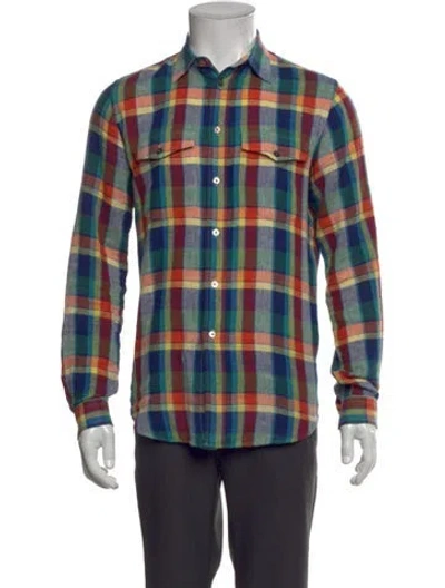 Pre-owned Ps By Paul Smith Ps Paul Smith Plaid Print Long Sleeve Shirt In Multi