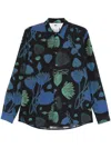 Ps By Paul Smith Ps Paul Smith Printed Cotton Shirt In Blue