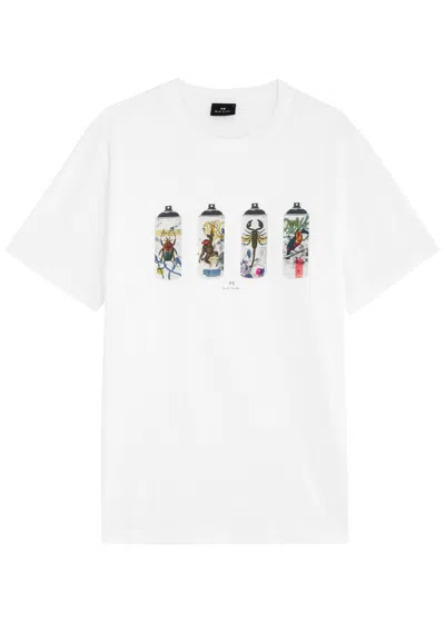 Ps By Paul Smith Ps Paul Smith "animal Spray" T-shirt In White