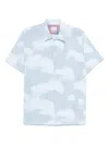 Ps By Paul Smith Abstract-print Shirt In Blue