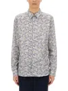 Ps By Paul Smith Ps Paul Smith Printed Shirt In Blue