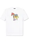 Ps By Paul Smith Ps Paul Smith Zebra Craft Cotton T-shirt In White