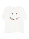 Ps By Paul Smith Ps Paul Smith Ps Happy Cotton T-shirt In White