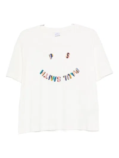 Ps By Paul Smith Ps Paul Smith Ps Happy Cotton T-shirt