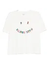 Ps By Paul Smith Ps Paul Smith Ps Happy Cotton T-shirt In White