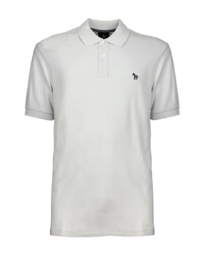Ps By Paul Smith Ps Paul Smith Ps Paul Smith Polo Shirt Man Polo Shirt Light Grey Size S Cotton