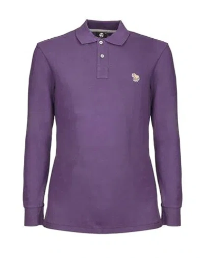 Ps By Paul Smith Ps Paul Smith Ps Paul Smith Polo Shirt Man Polo Shirt Purple Size Xs Cotton