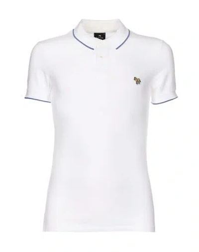 Ps By Paul Smith Ps Paul Smith Ps Paul Smith Polo Shirt Man Polo Shirt White Size L Cotton