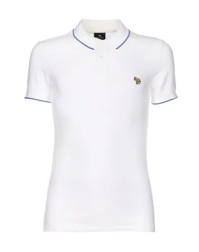 Ps By Paul Smith Ps Paul Smith Ps Paul Smith Polo Shirt Man Polo Shirt White Size L Cotton In White