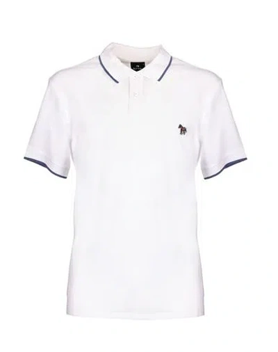 Ps By Paul Smith Ps Paul Smith Ps Paul Smith Polo Shirt Man Polo Shirt White Size S Cotton