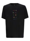 Ps By Paul Smith Ps Paul Smith Ps Stripes Cotton T-shirt In Black