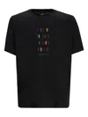 Ps By Paul Smith Ps Paul Smith Ps Stripes Cotton T-shirt In Black