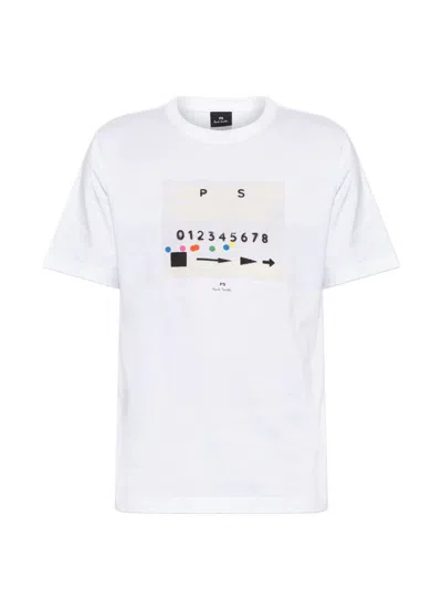 Ps By Paul Smith Ps Paul Smith Ps12345 Cotton T-shirt In White