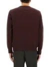 Ps By Paul Smith Ps Paul Smith Red Sweatshirt In Animal Print