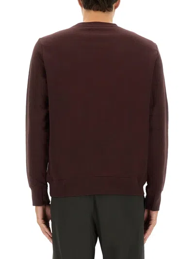 Ps By Paul Smith Ps Paul Smith Red Sweatshirt In Animal Print