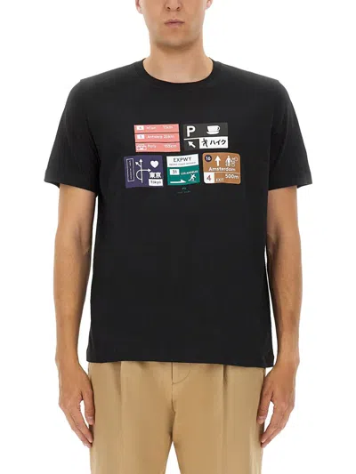 Ps By Paul Smith Ps Paul Smith Regular Fit T-shirt In Black