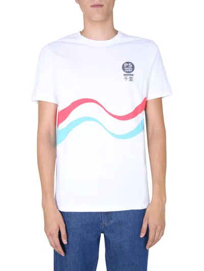 Ps By Paul Smith Ps Paul Smith Organic Cotton T-shirt In White